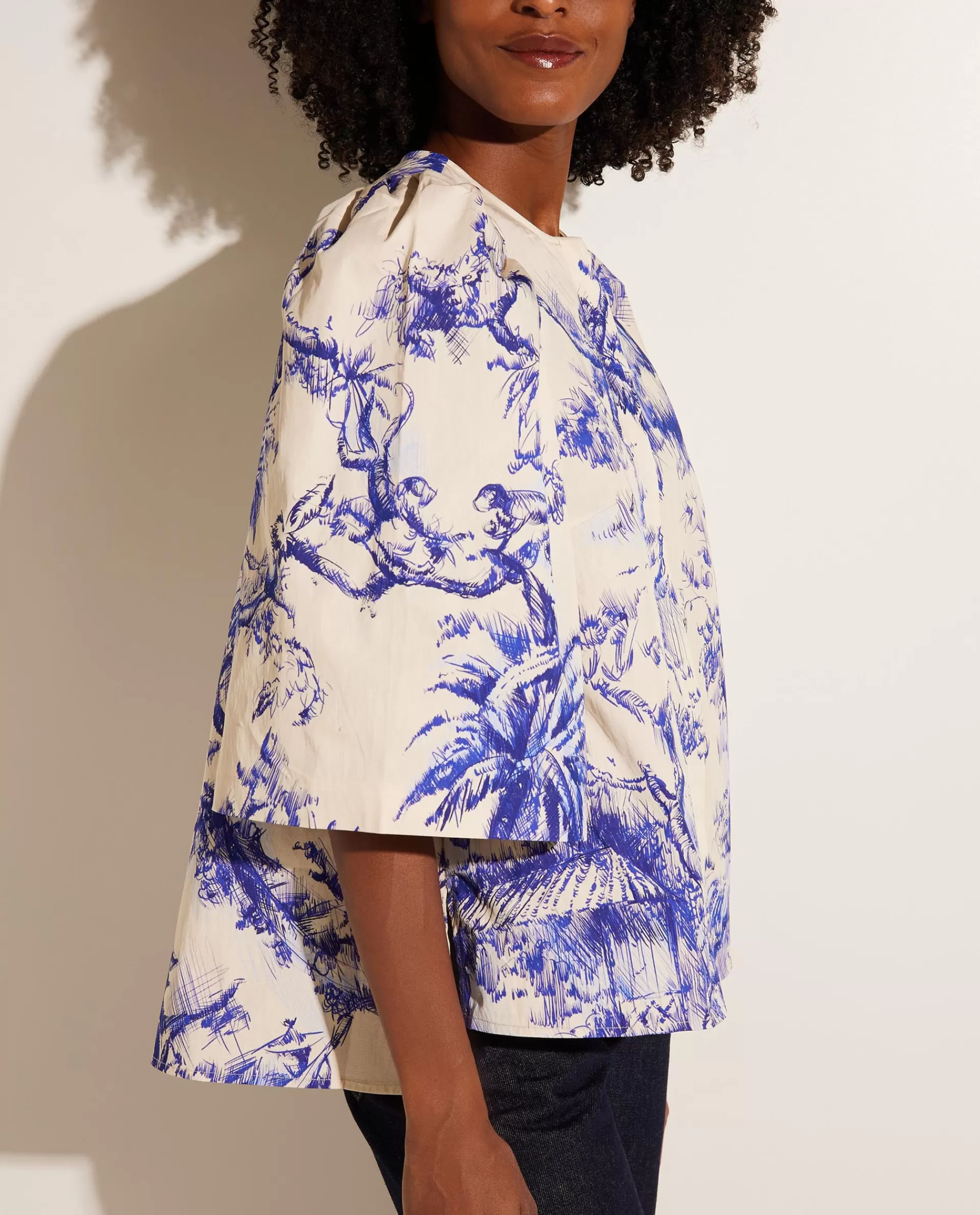 Shop Blouse Met Print Vrouwen Tops