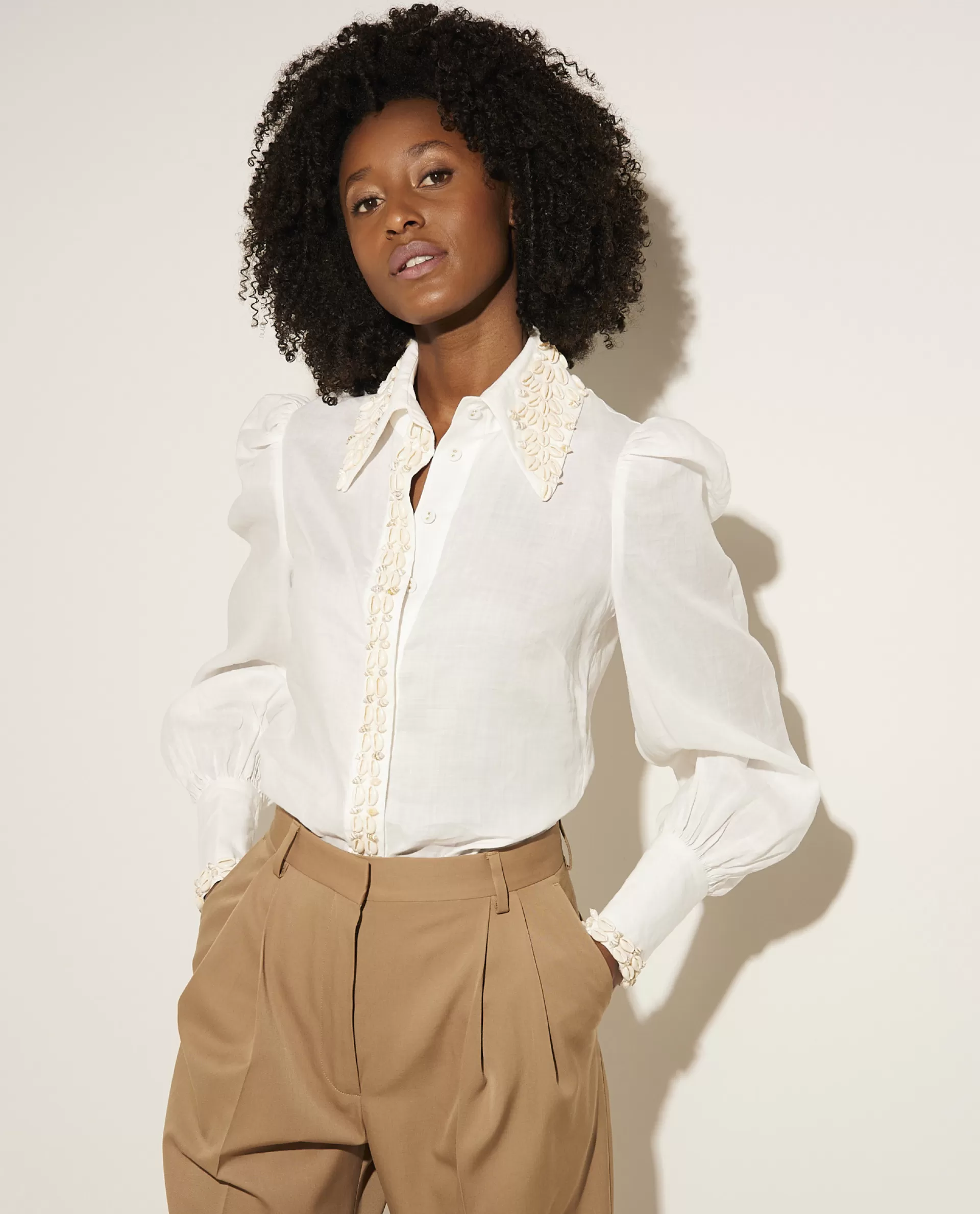 New Blouse Met Schelpjes Vrouwen Blouses