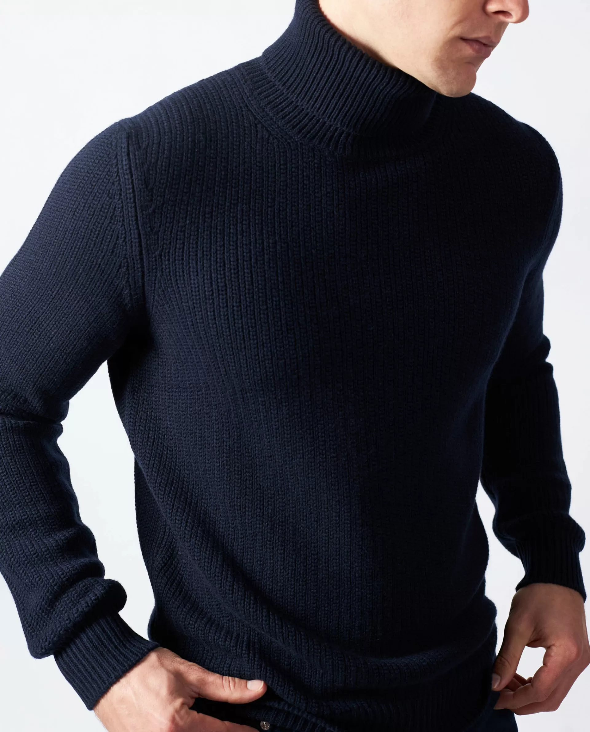 Shop Cashmere Katoenen Coltrui Mannen Knitwear