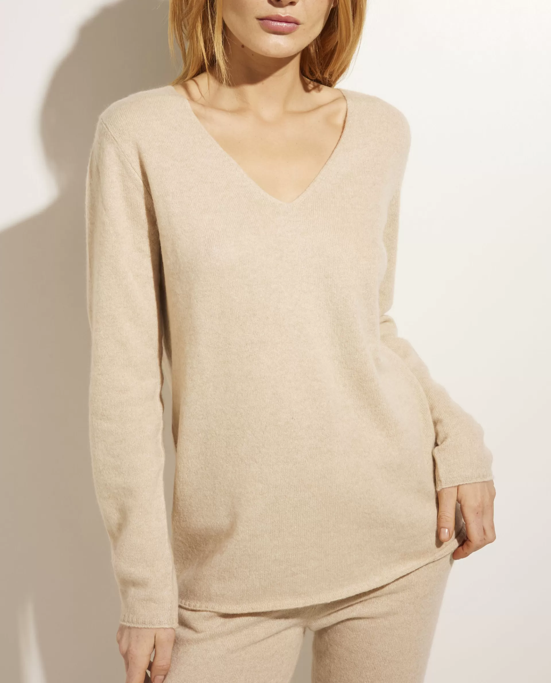 Shop Cashmere V-Hals Trui Vrouwen Knitwear