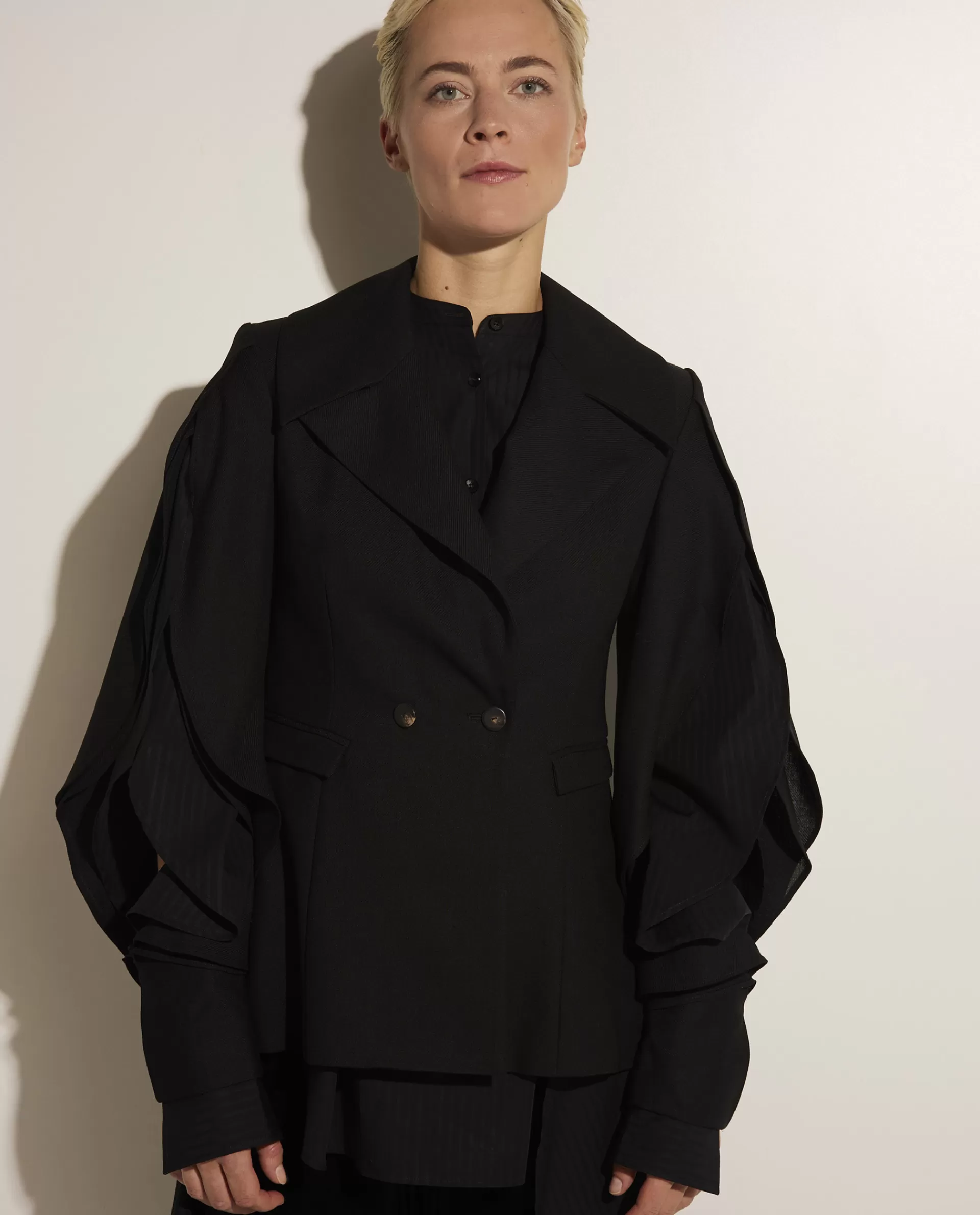 Fashion Double Breasted Blazer Vrouwen Blazers