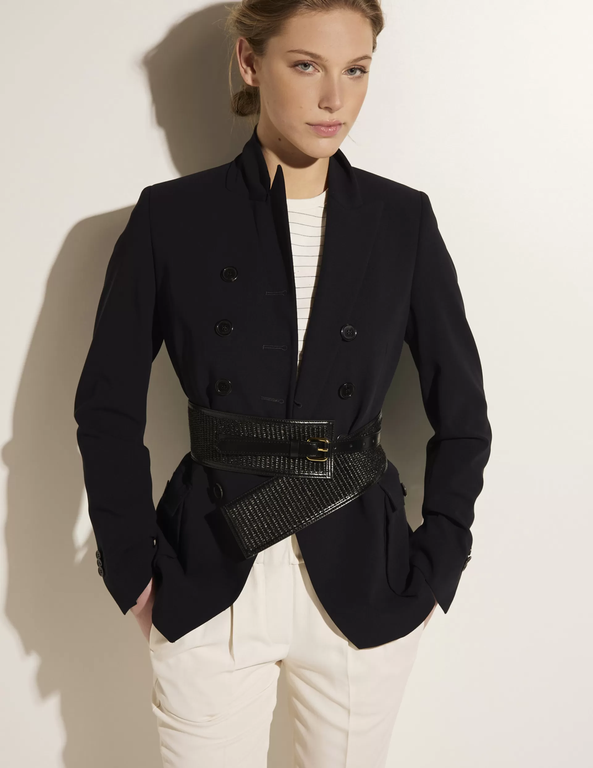 Hot Double Breasted Wollen Blazer Vrouwen Blazers