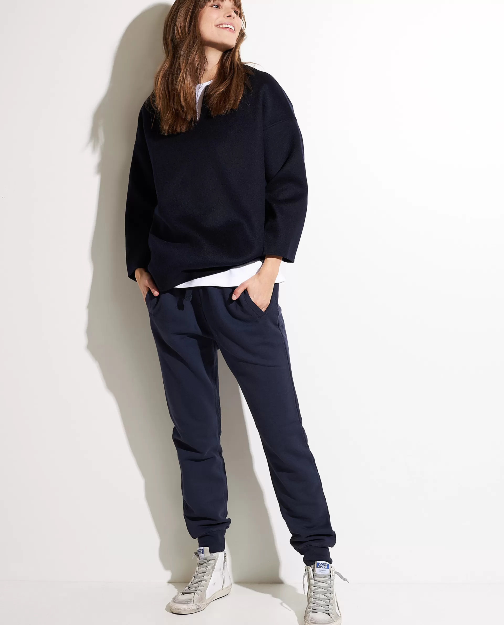 Outlet Double Face Cashmere Trui Vrouwen Tops