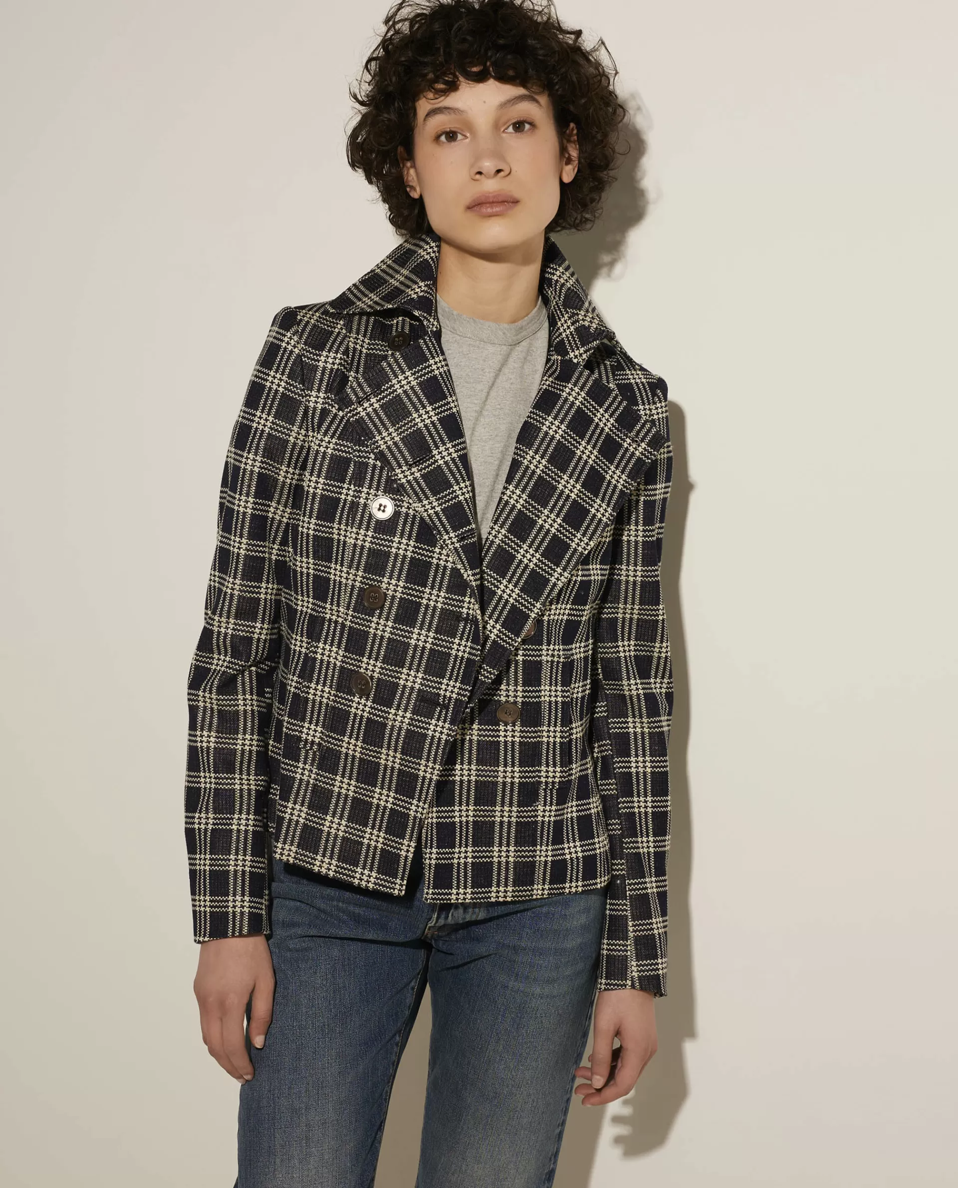 Outlet Double-Breasted Blazer Vrouwen Blazers