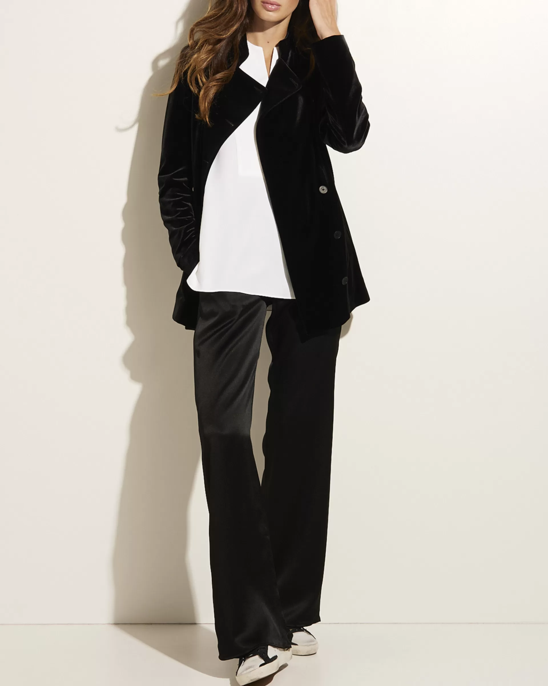 Clearance Fluwelen Blazer Vrouwen Blazers