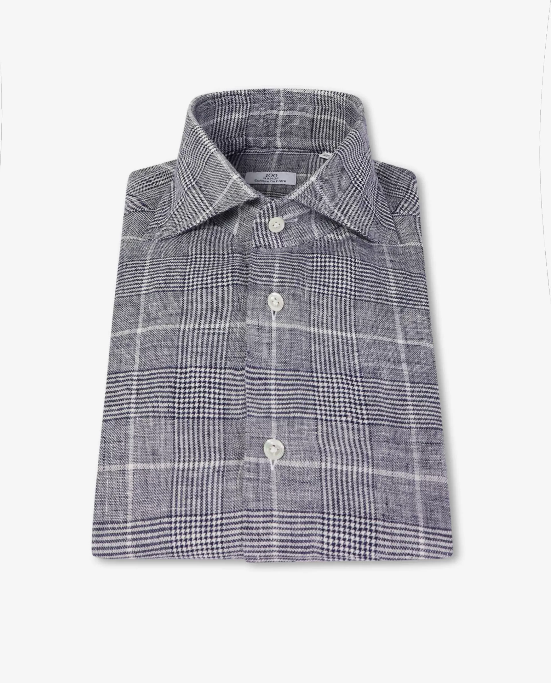 Flash Sale Geruit Linnen Shirt Mannen Shirts
