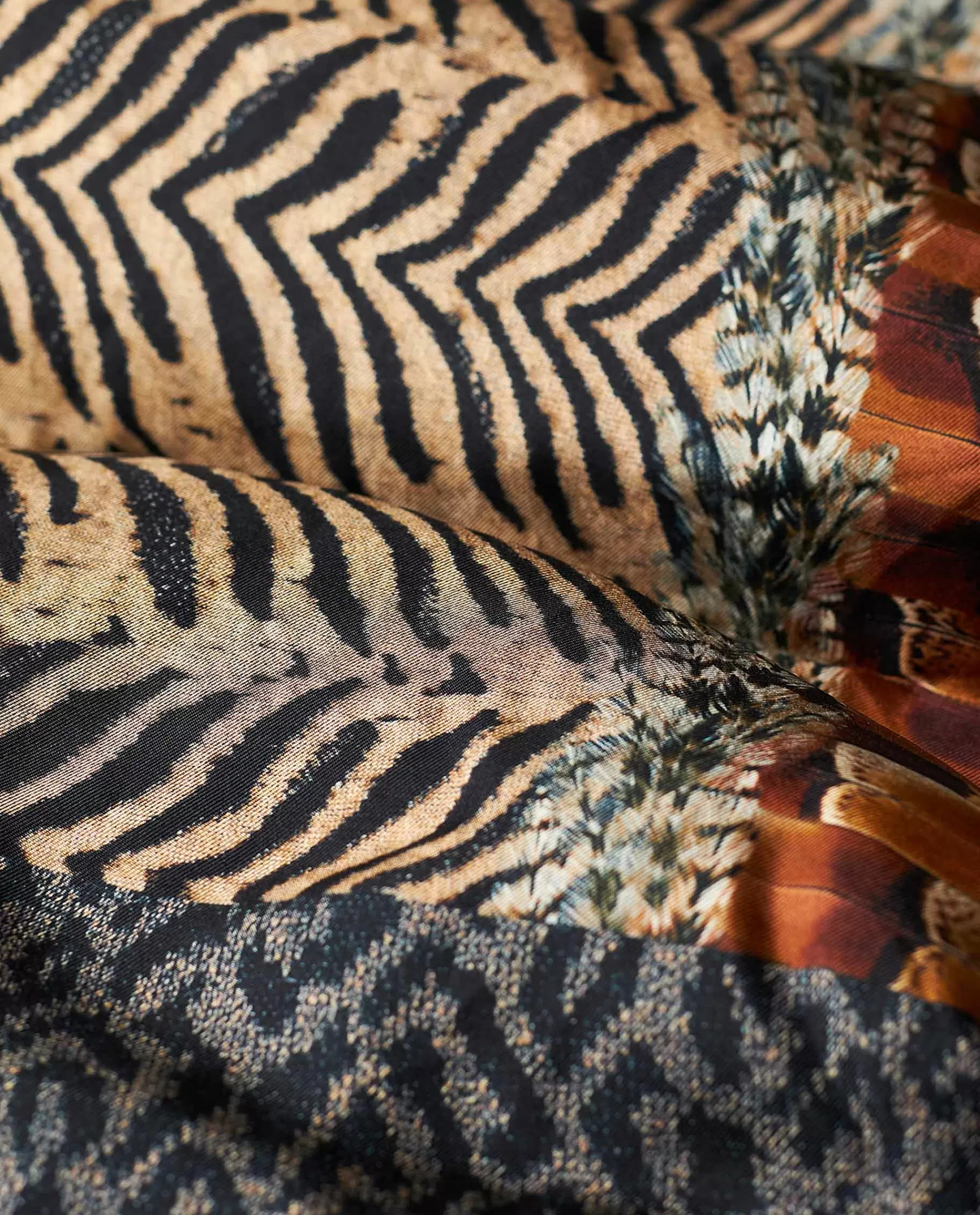 Flash Sale Gewatteerde Sjaal Met 'Aloe' Print Vrouwen Accessoires