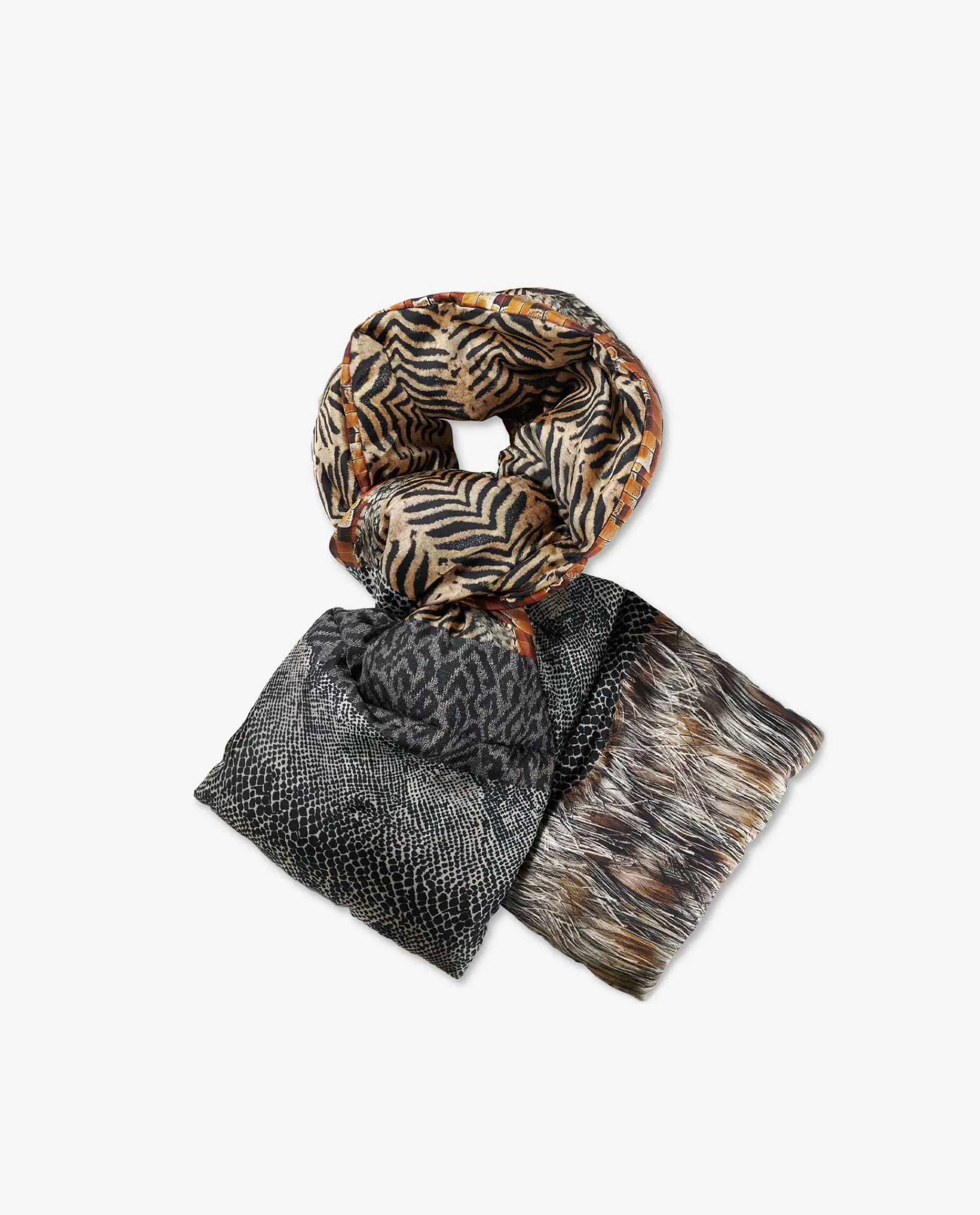 Flash Sale Gewatteerde Sjaal Met 'Aloe' Print Vrouwen Accessoires