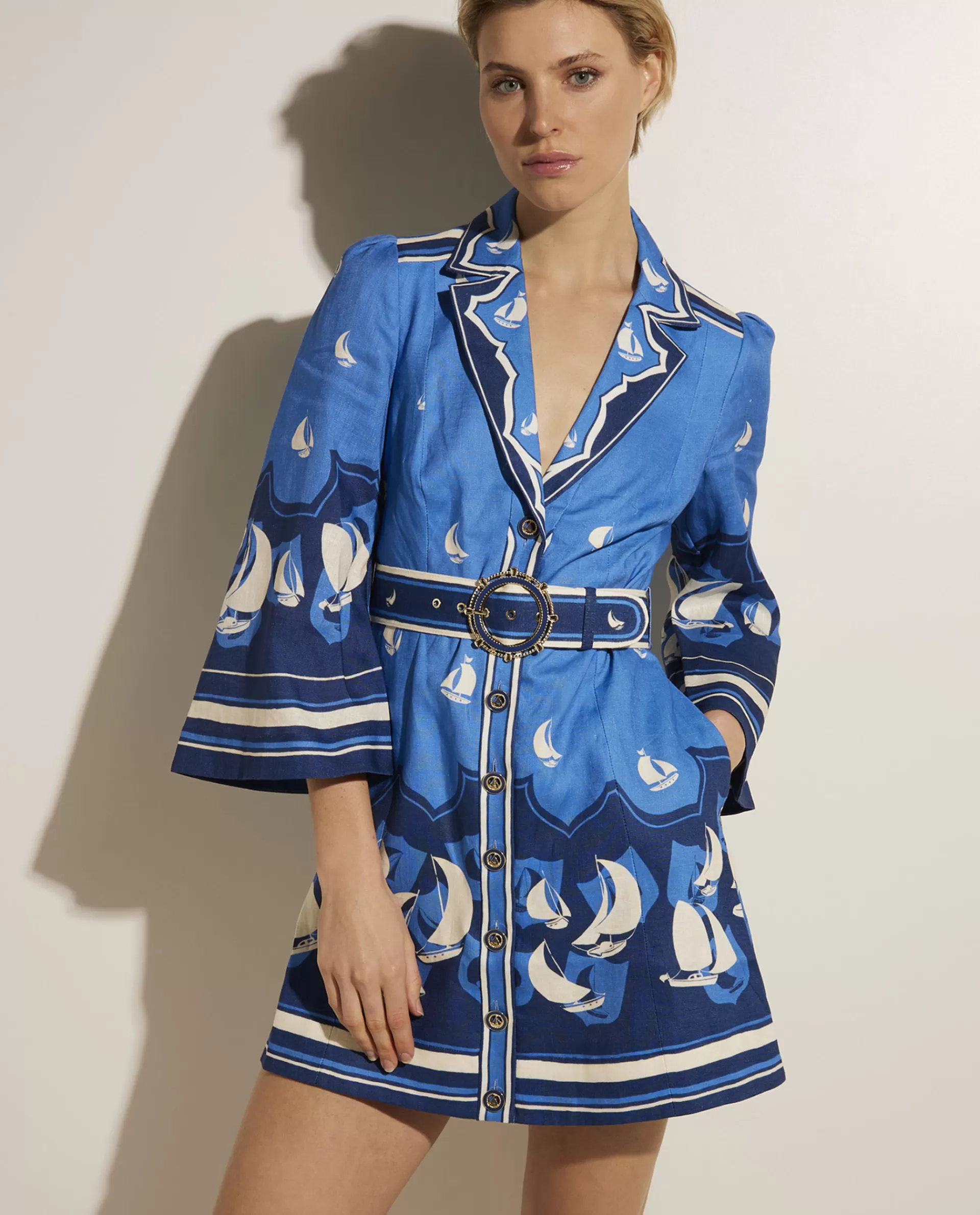 New High Tide Mini Shirt Jurk Vrouwen Blouses