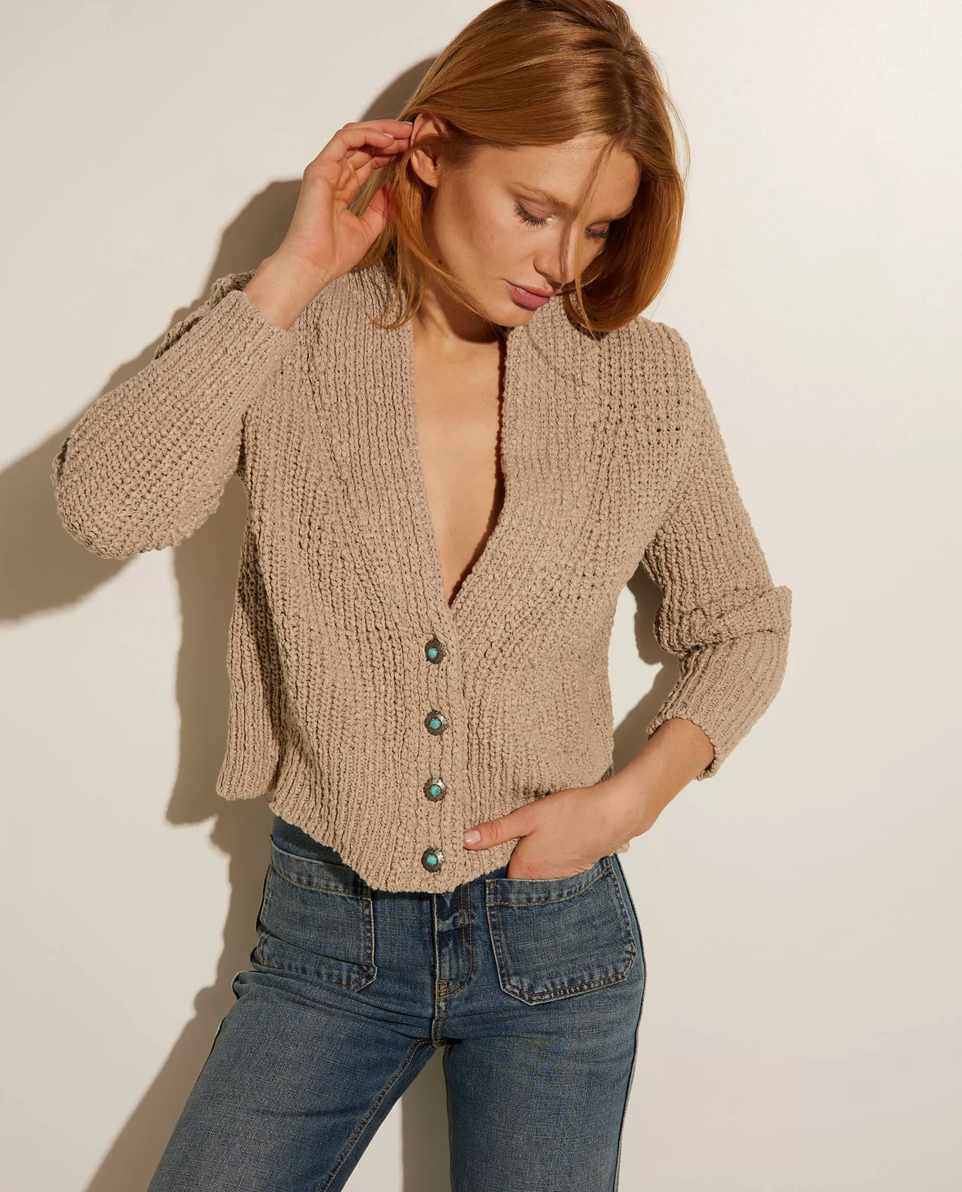 Online Katoenen Vest Vrouwen Knitwear