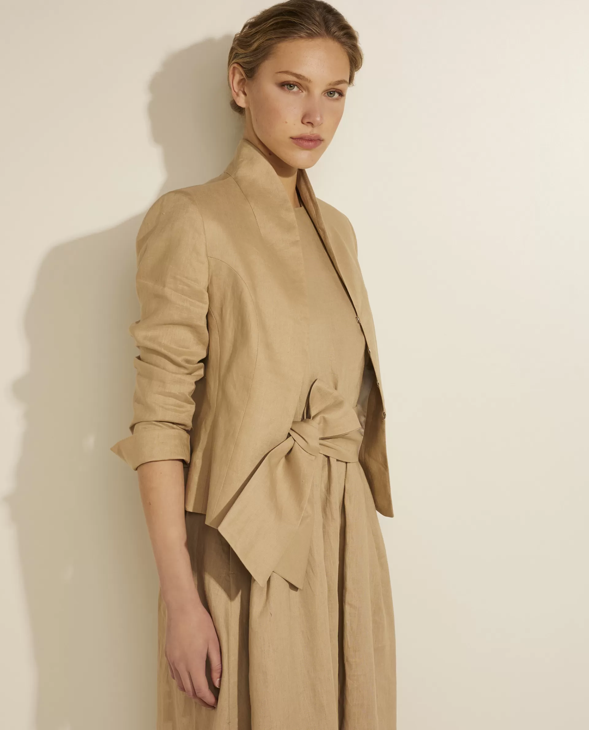 Discount Linnen Blazer Vrouwen Blazers