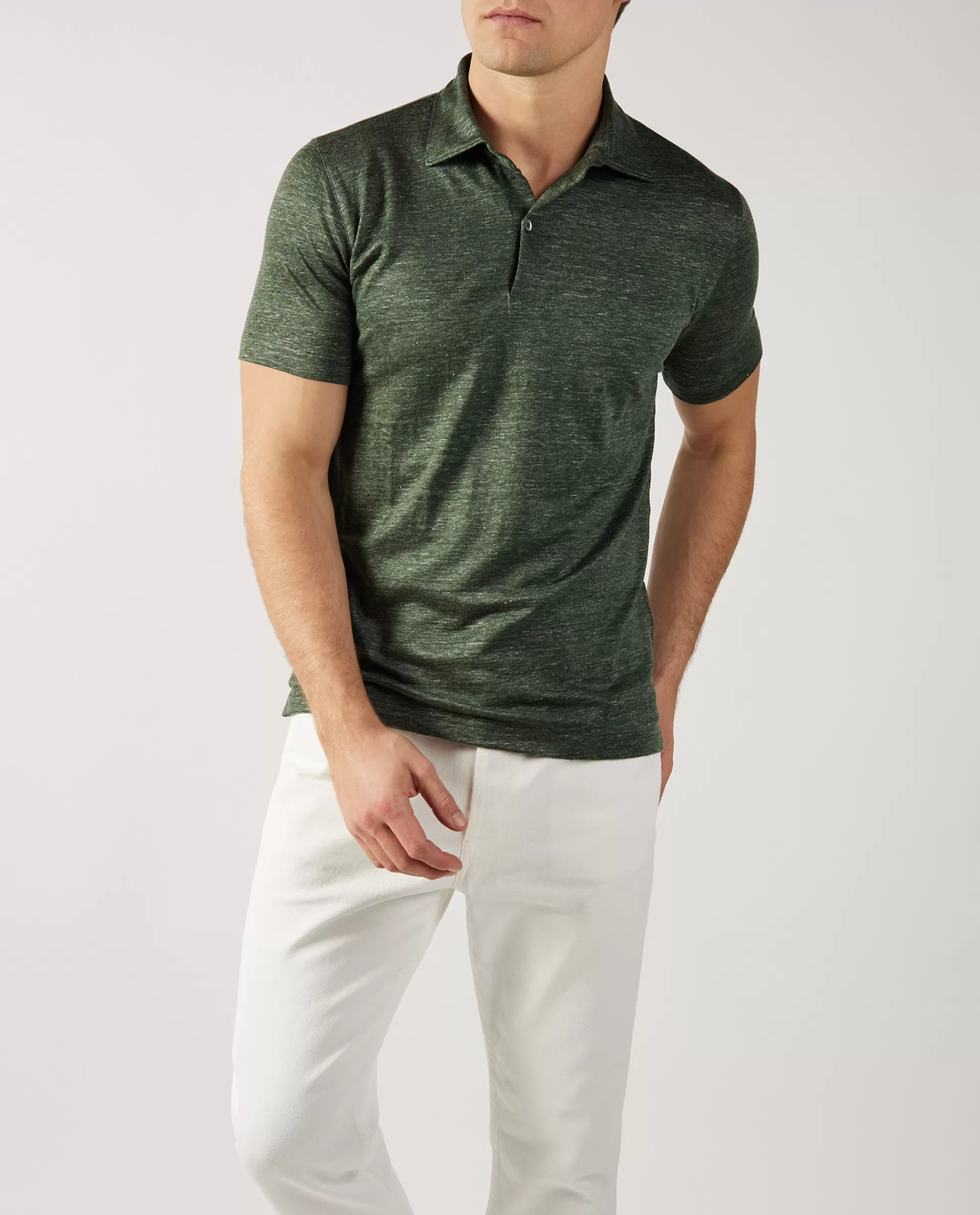 Sale Linnen Polo Mannen Polo