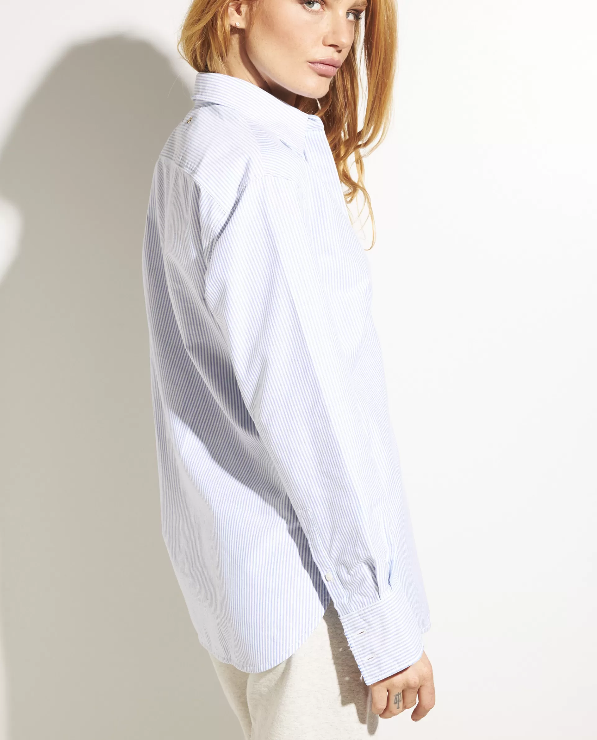 Outlet Oversized Katoenen Blouse Vrouwen Blouses
