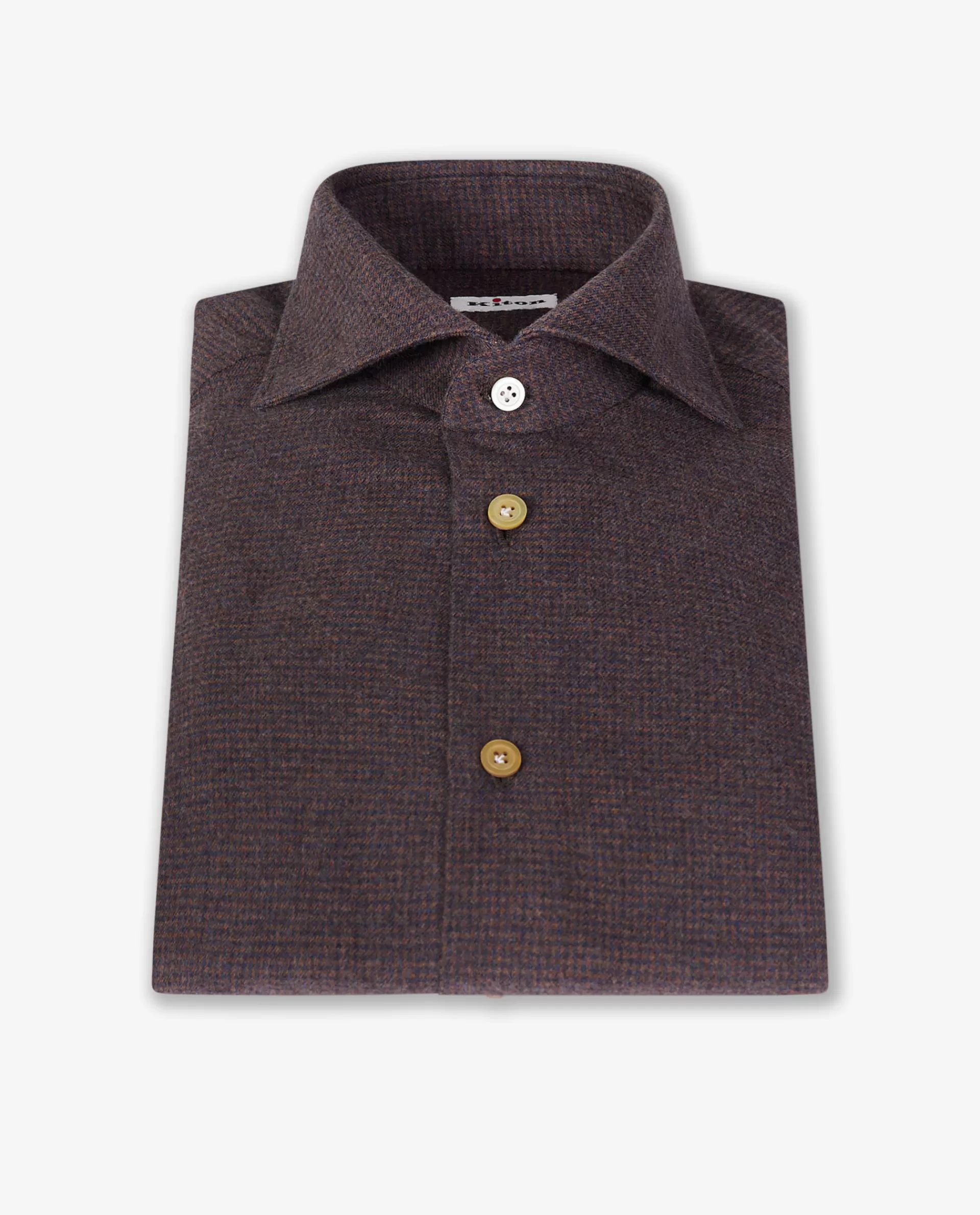 Discount Pied-De-Poule Shirt Mannen Shirts