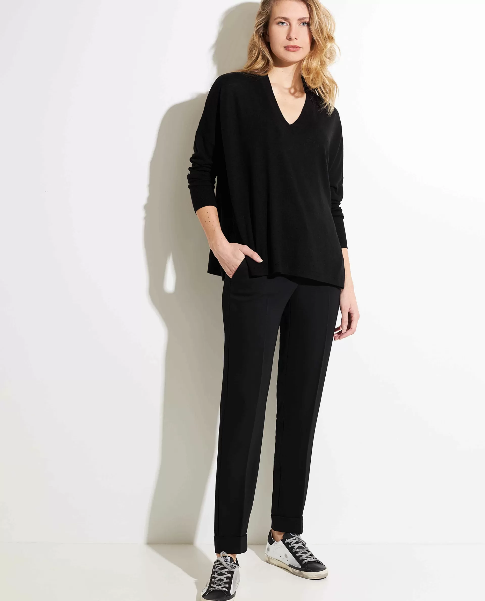 Cheap Soepele Polyester Pantalon Vrouwen Broeken