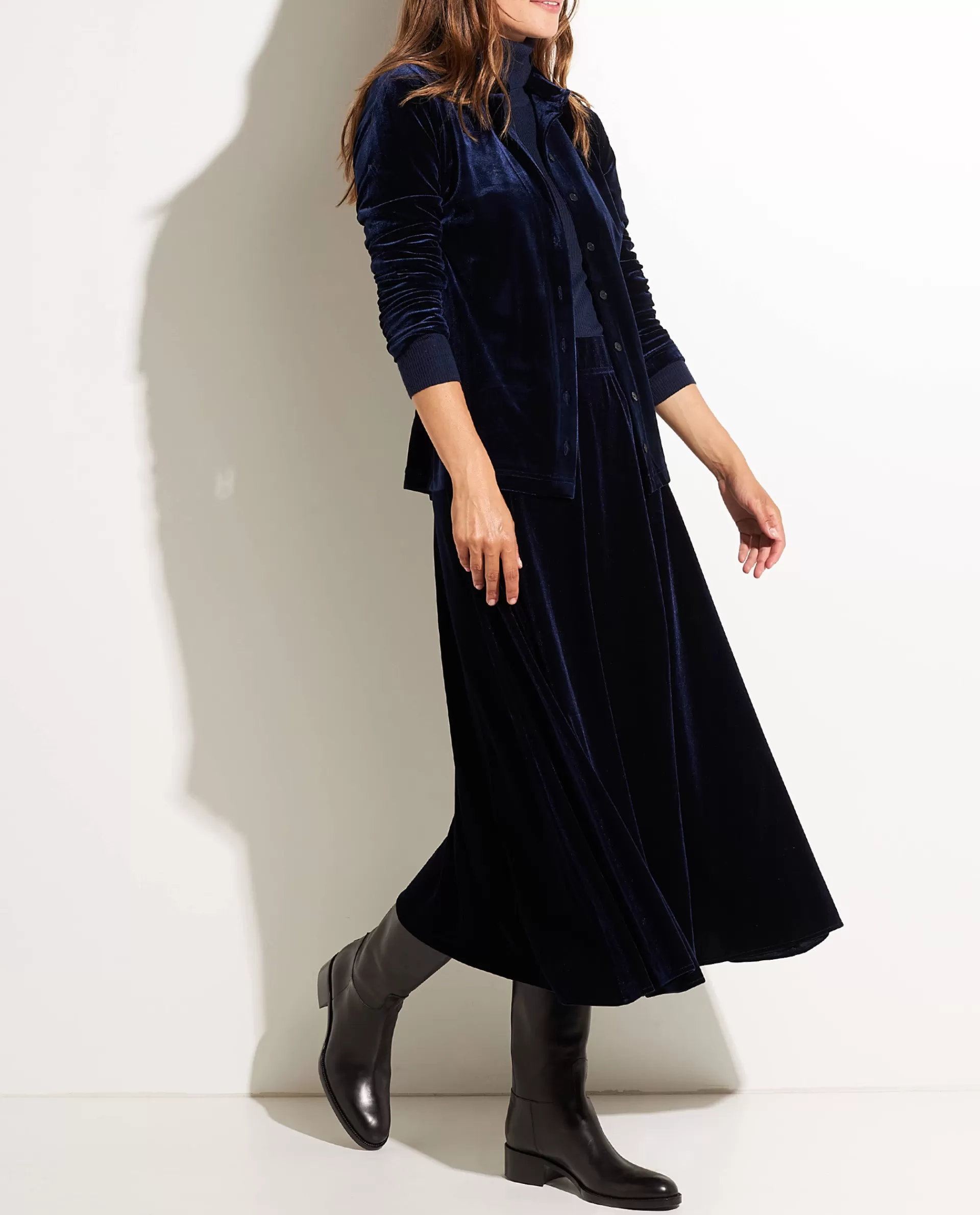 Outlet Stretch-Fluwelen Blouse Vrouwen Blouses