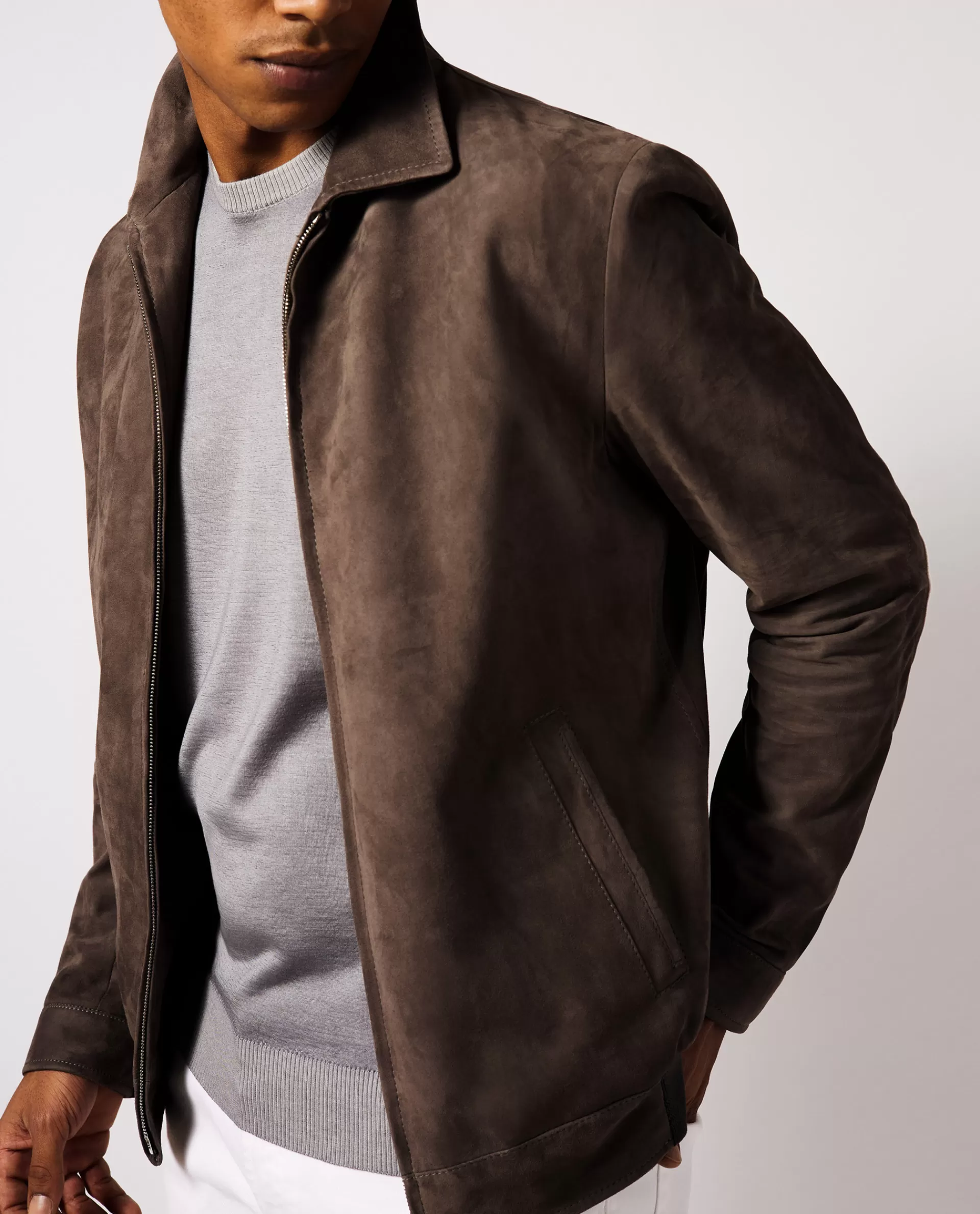 Fashion Suede Bomber Mannen Jassen