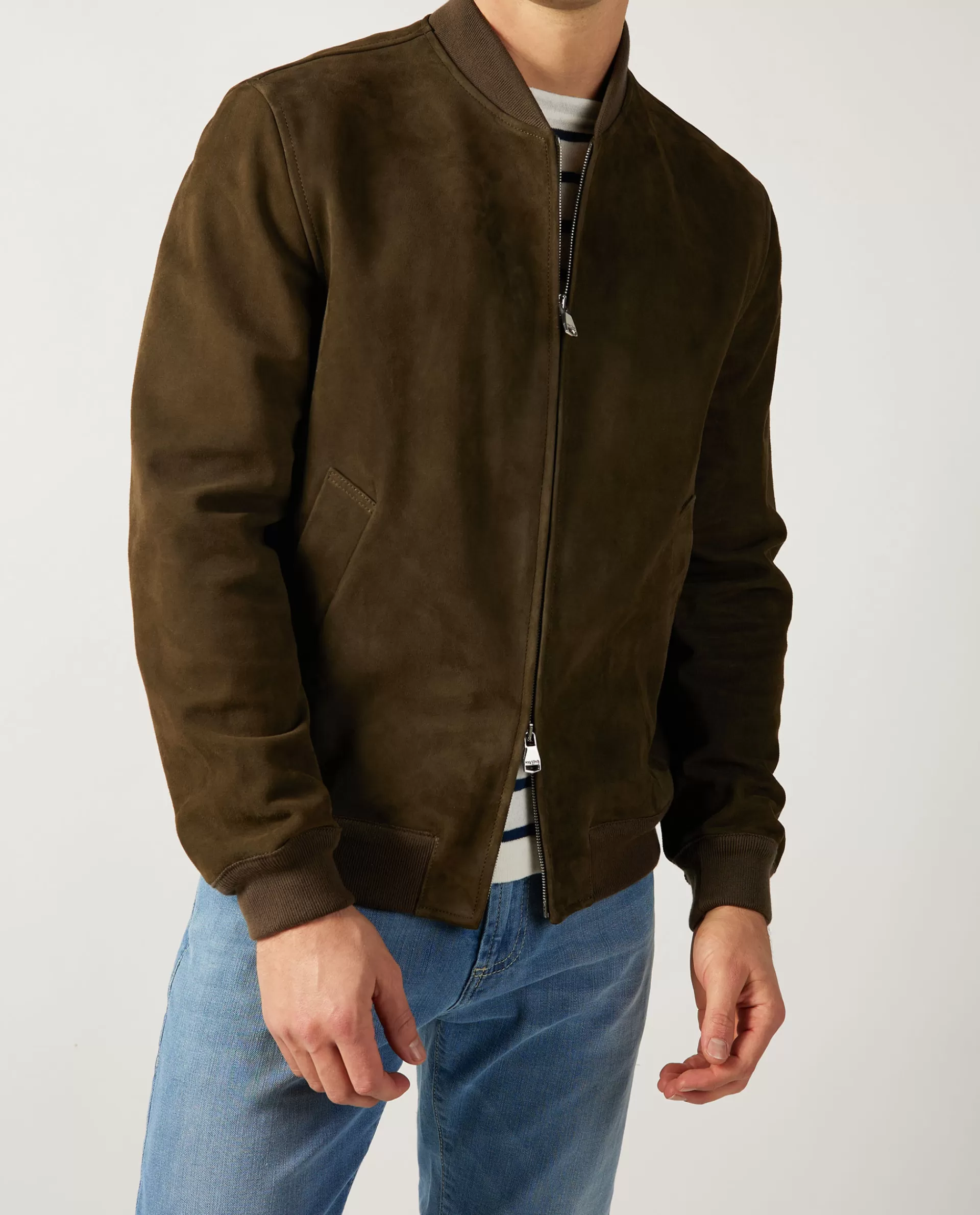 Hot Suede Jasje Mannen Jassen