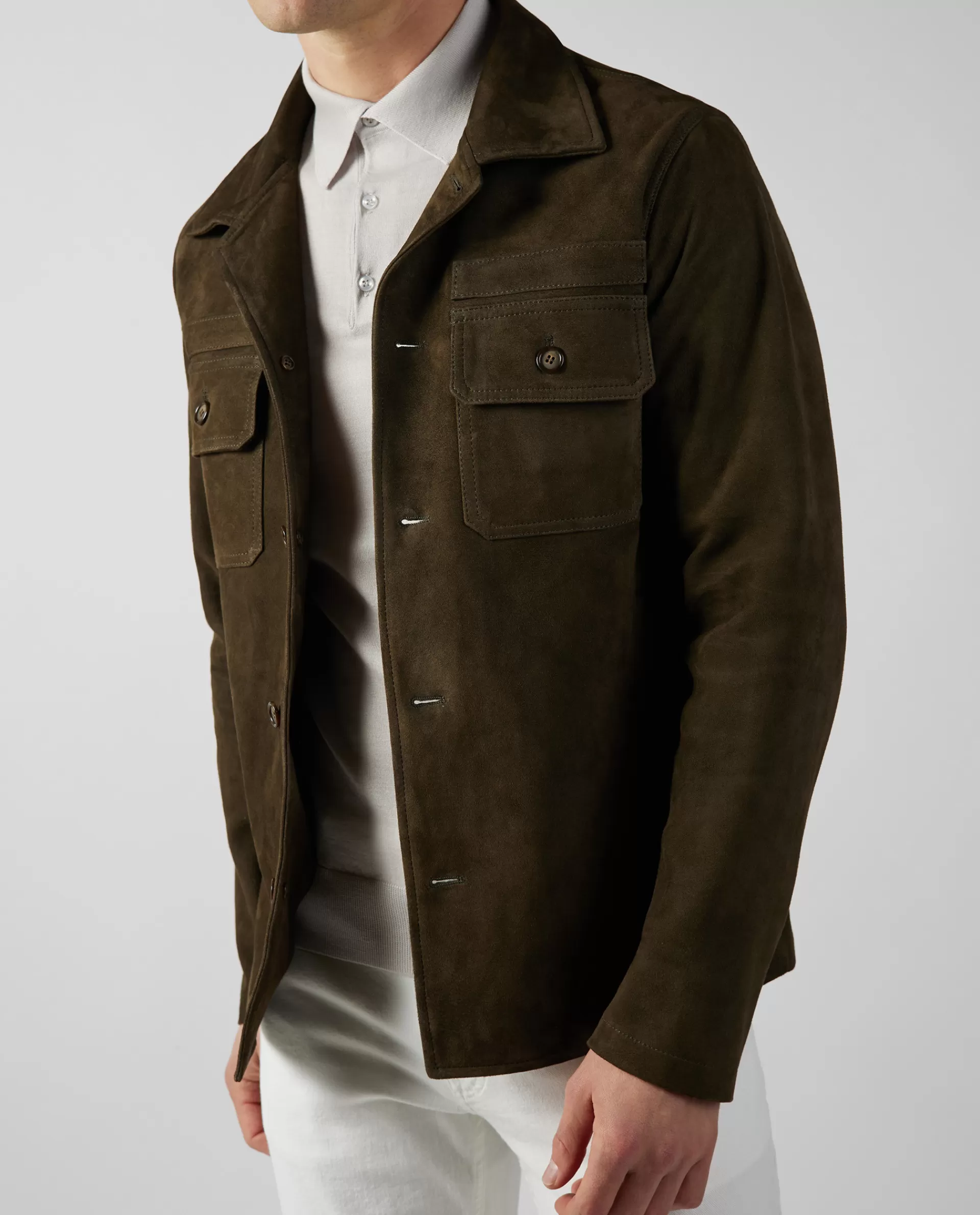 Sale Suede Shirt Mannen Jassen