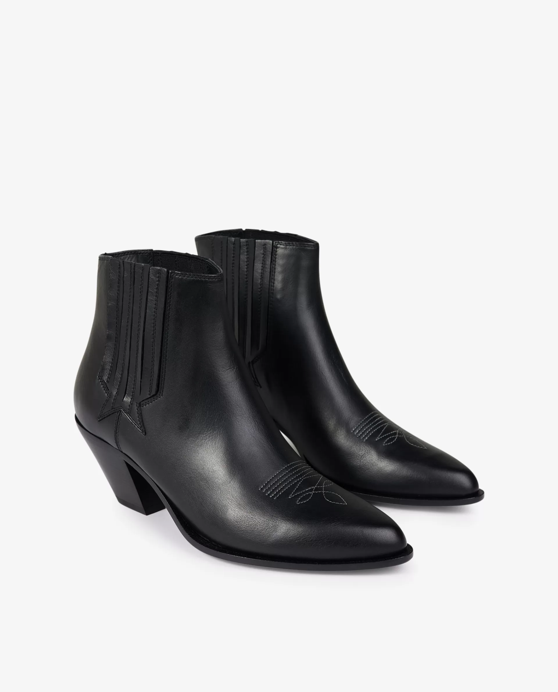 Sale Sunset Leren Enkellaarzen Vrouwen Schoenen