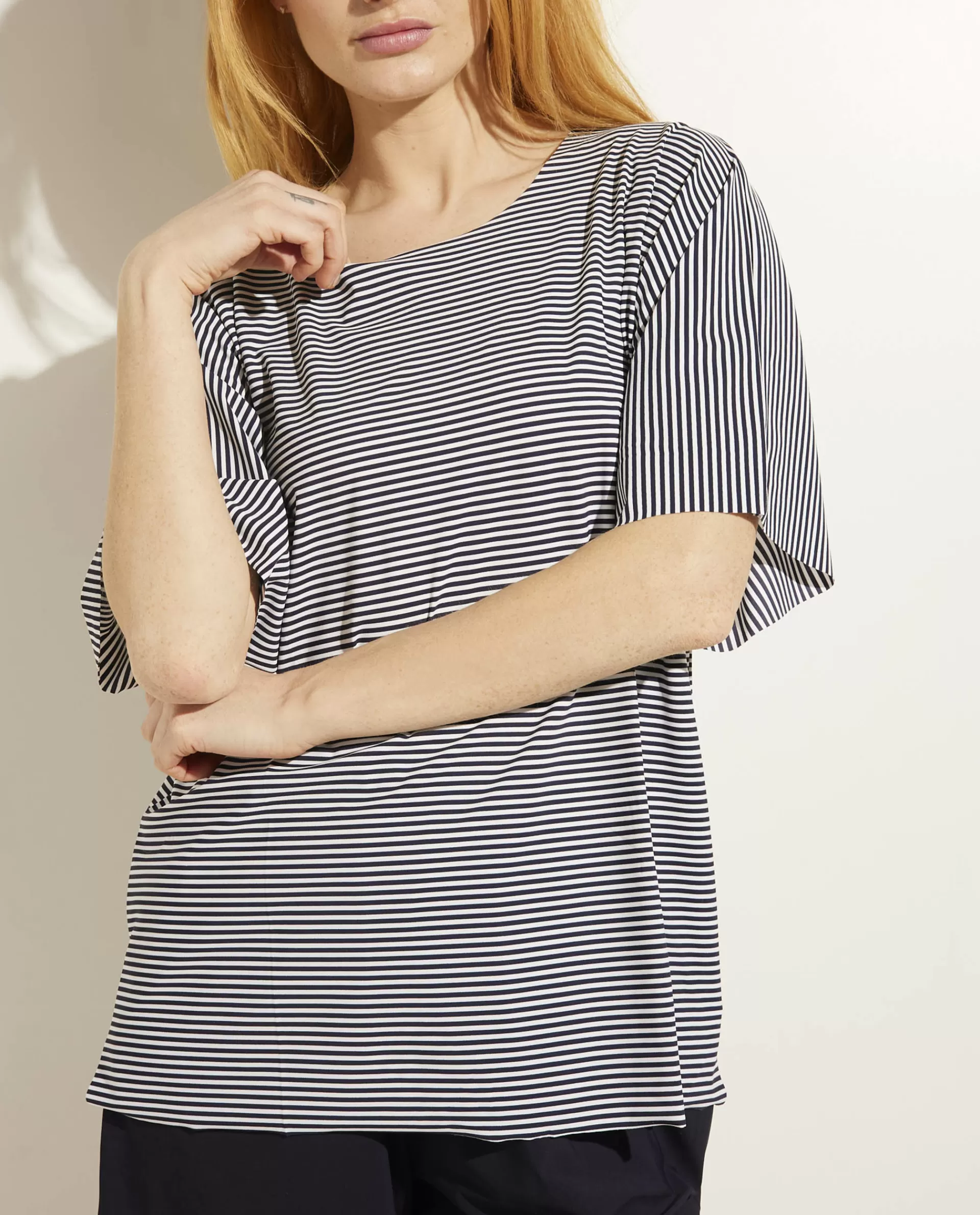 New T-Shirt In Stretch Kwaliteit Vrouwen Tops