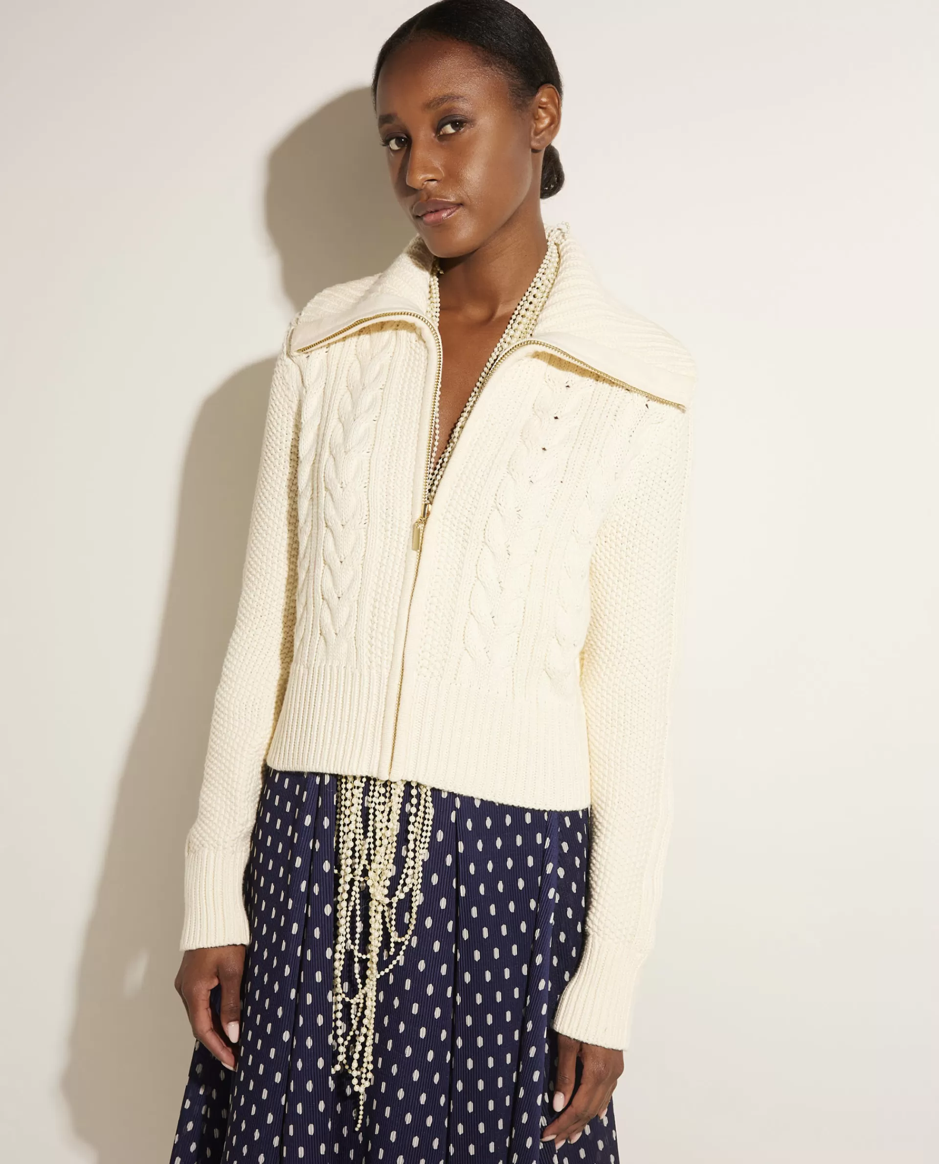 Store Vest Met Rits Vrouwen Knitwear