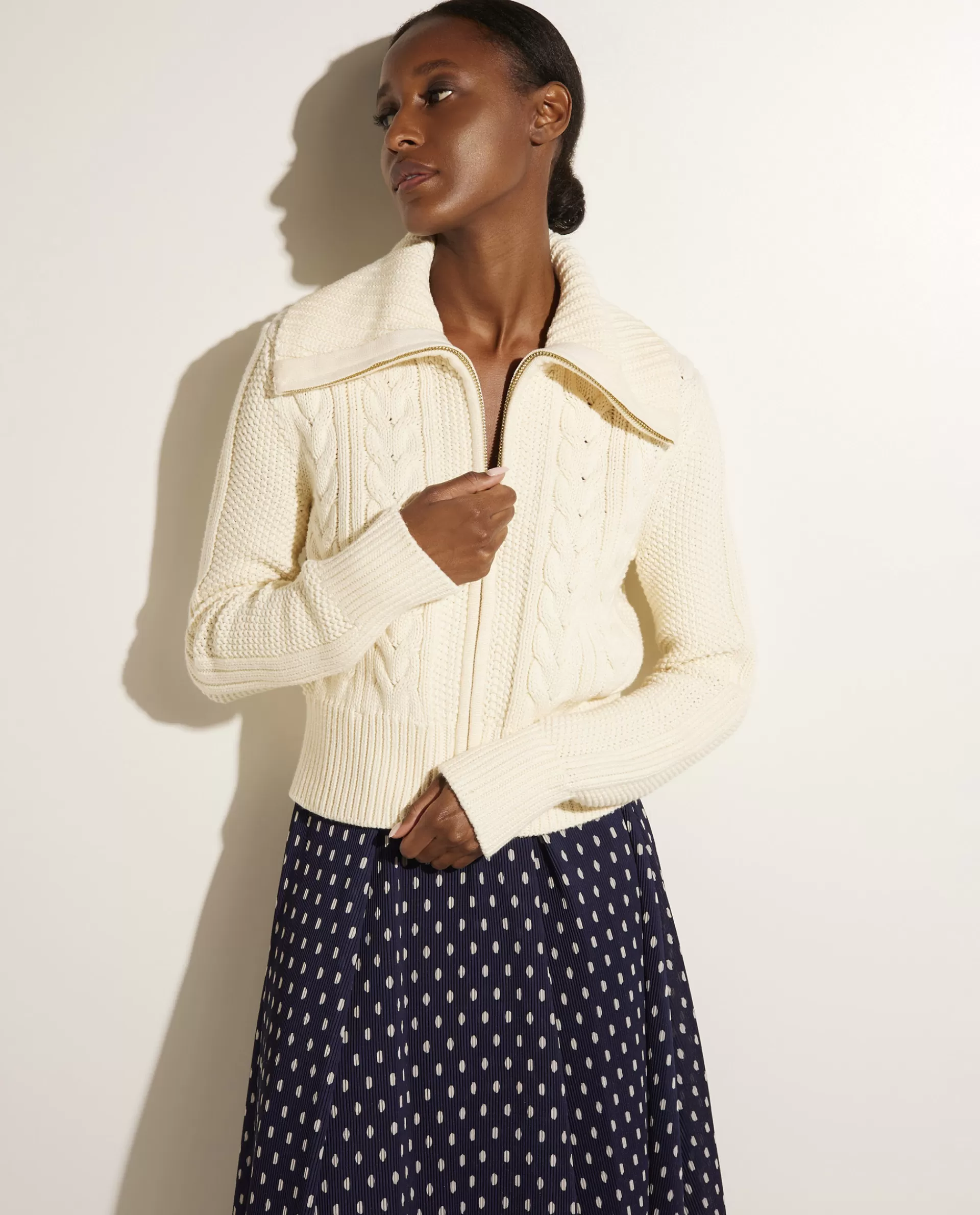 Store Vest Met Rits Vrouwen Knitwear