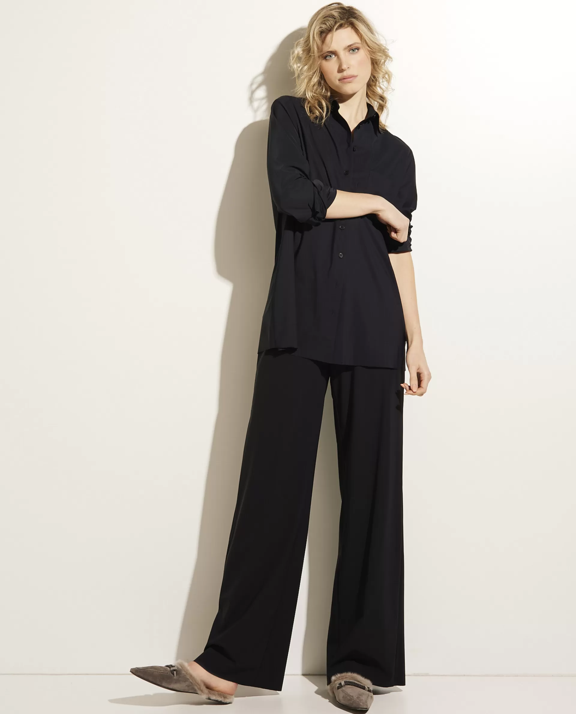 Flash Sale Wijde Broek Met Stretch Vrouwen Broeken